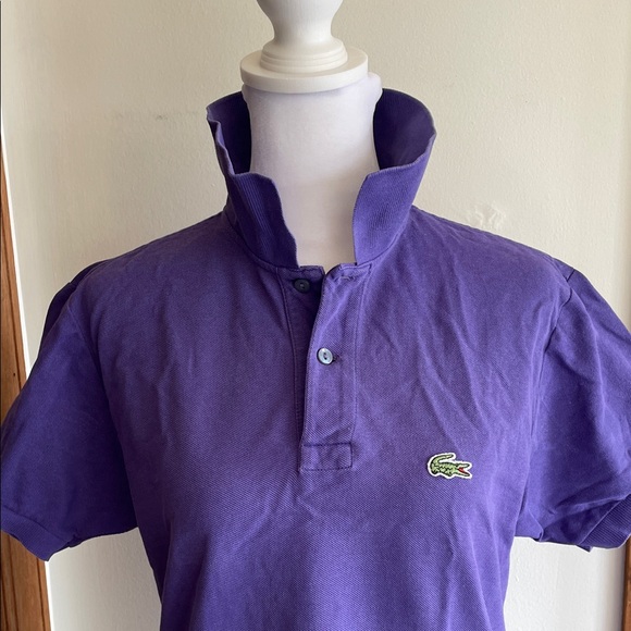 LACOSTE Women’s 1/2 Patron Polo Short Sleeve Shirt in Rich Purple M - Picture 8 of 16